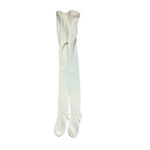 Cream Girl Tights Size 7-10 Cotton/Nylon Blend